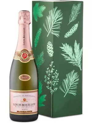 Louis Bouillot, Perle d'Aurore Brut Rose, Cremant de Bourgogne AOC, gift box 0.75 л