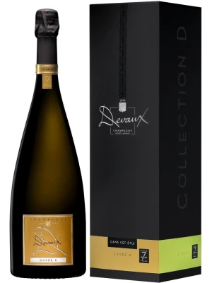 Devaux, Cuvee D Brut (aged 7 years), Champagne AOC, gift box 1.5 л