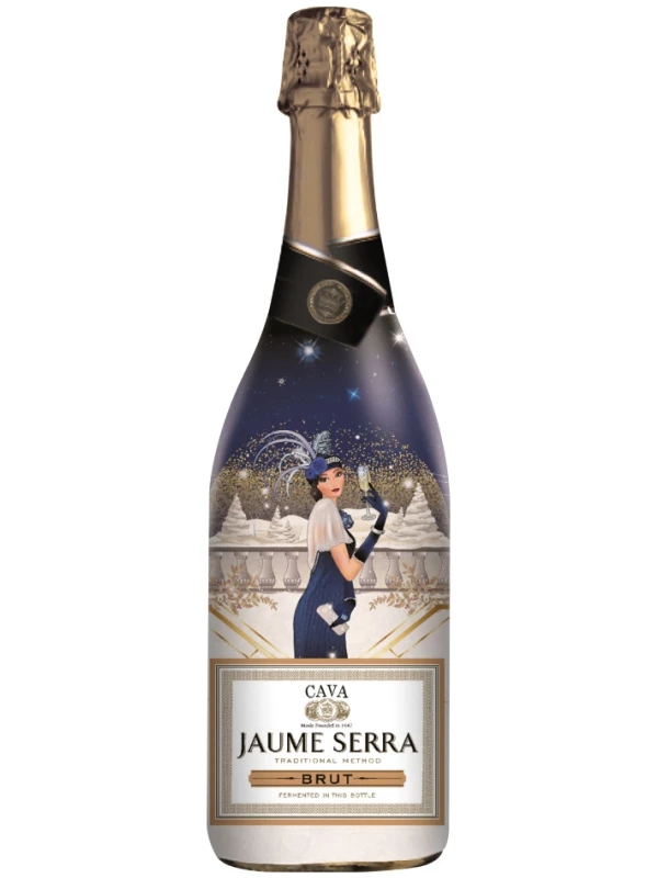 Jaume Serra, Cava Brut DO sleeve New Year