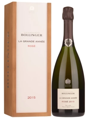 Bollinger, La Grande Annee Rose Brut, Champagne AOC, wooden box 0.75 л 2015