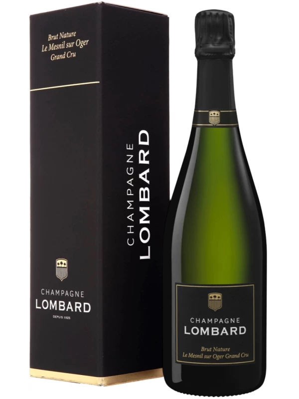 Champagne Lombard, Brut Nature Le Mesnil sur Oger Grand Cru, gift box