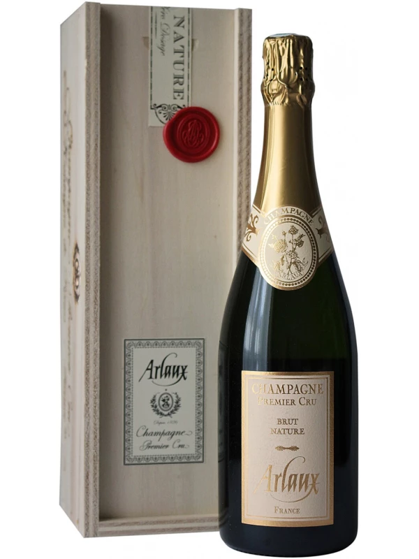 Arlaux, Premier Cru Brut Nature, Champagne AOC, wooden box