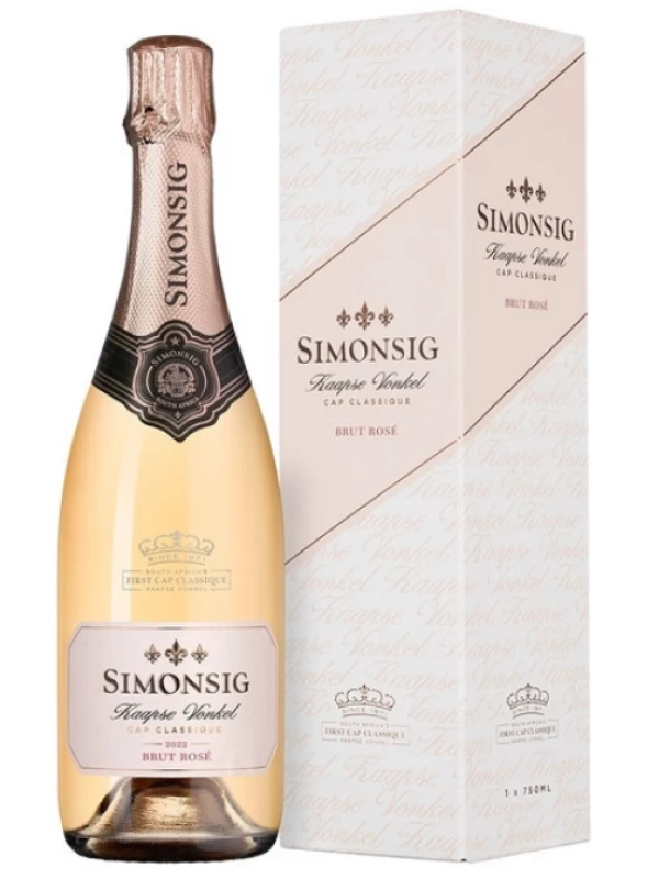 Simonsig, Kaapse Vonkel Brut Rose, gift box