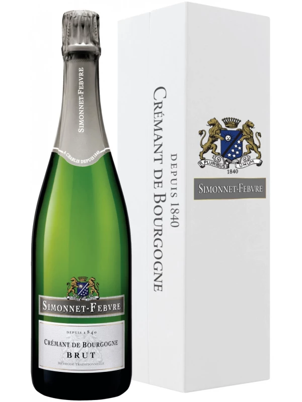 Simonnet-Febvre, Cremant de Bourgogne Brut Blanc, gift box