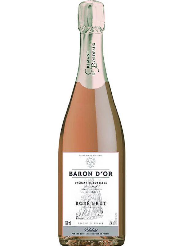 Baron d'Or Rose Brut, Cremant de Bordeaux AOC
