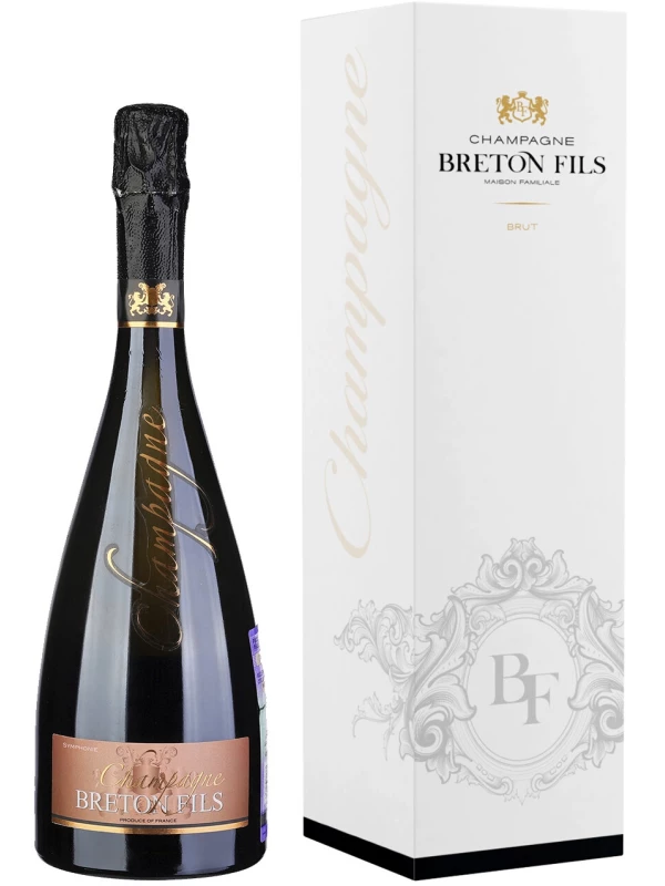 Champagne Breton Fils, Symphonie Brut, Champagne AOC, gift box