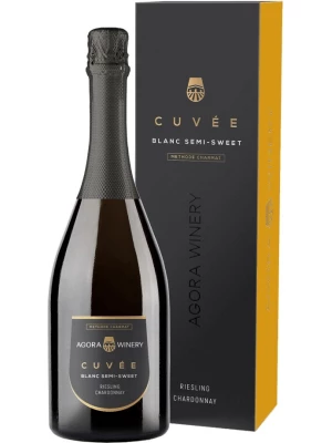 Agora Cuvee Riesling Chardonnay, gift box 0.75 л