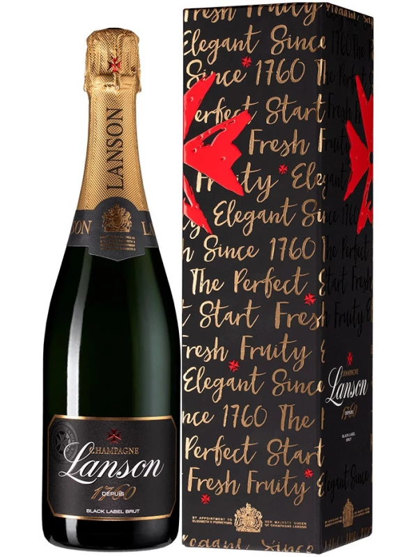 Lanson Black Label Brut, gift box