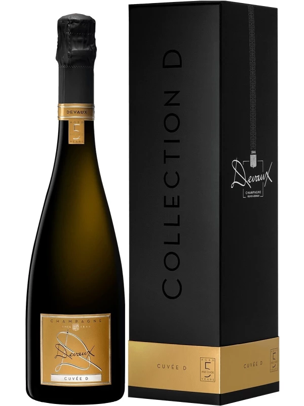 Devaux, Cuvee D Brut (aged 5 years), Champagne AOC, gift box