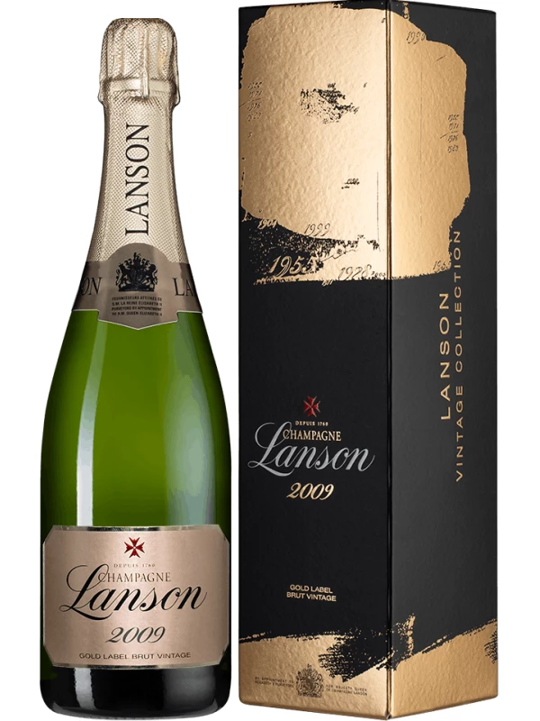 Lanson, Gold Label Brut Vintage gift box