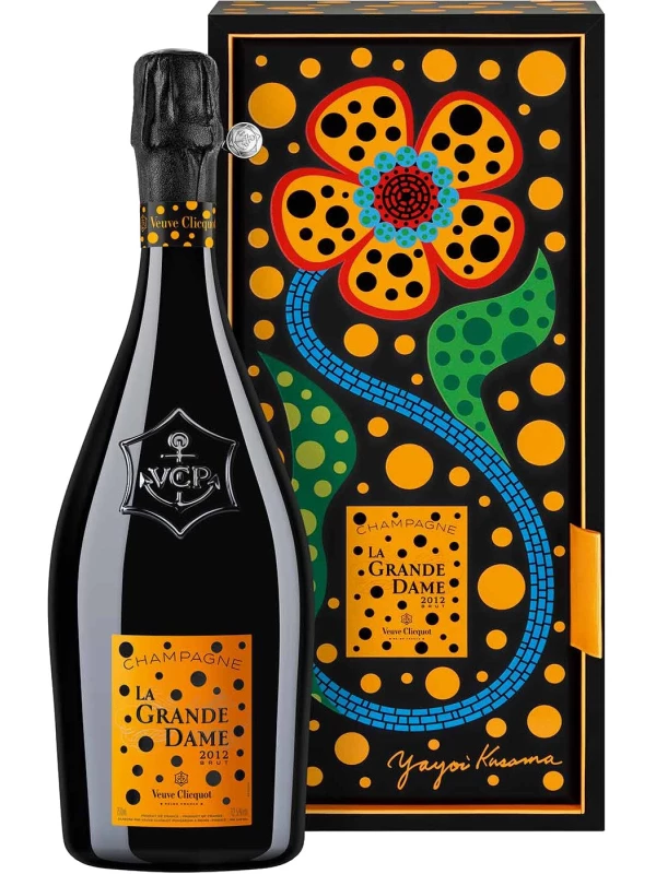 Veuve Clicquot, La Grande Dame, 2012, Limited Edition Design by Yayoi Kusama, gift box