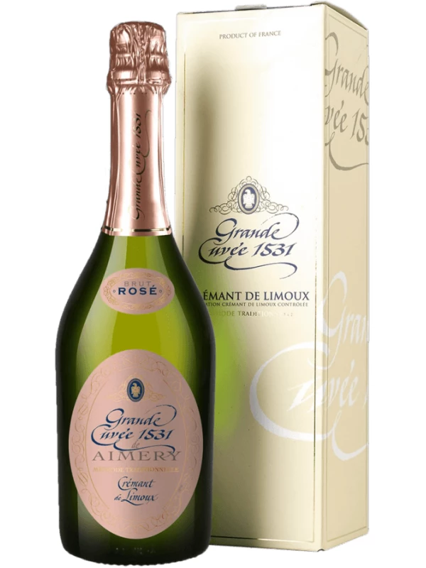 Grande Cuvee 1531 de Aimery Cremant de Limoux Rose, gift box