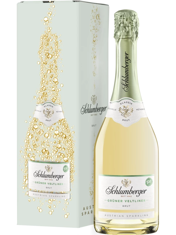 Schlumberger, Gruner Veltliner Brut Klassik, gift box