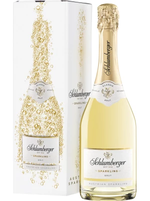 Schlumberger, Sparkling Brut Klassik, gift box 0.75 л