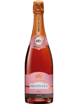 Champagne Breton Fils, Rose Demi-Sec, Champagne AOC 0.75 л