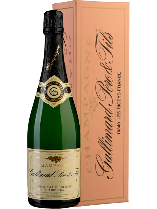 Champagne Gallimard Pere et Fils, Cuvee Grande Reserve Chardonnay, gift box