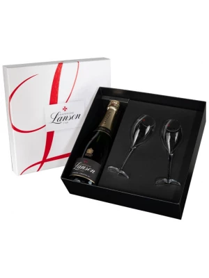 Lanson, Le Black Creation 257 Brut, gift set with 2 Glasses 0.75 л