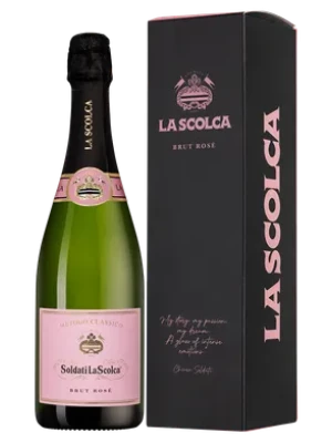 Soldati La Scolca Brut Rose, gift box 0.75 л