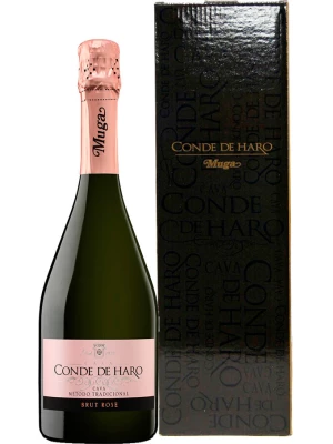 Muga, Conde de Haro Brut Rose, Rioja DOC, gift box 0.75 л 2016