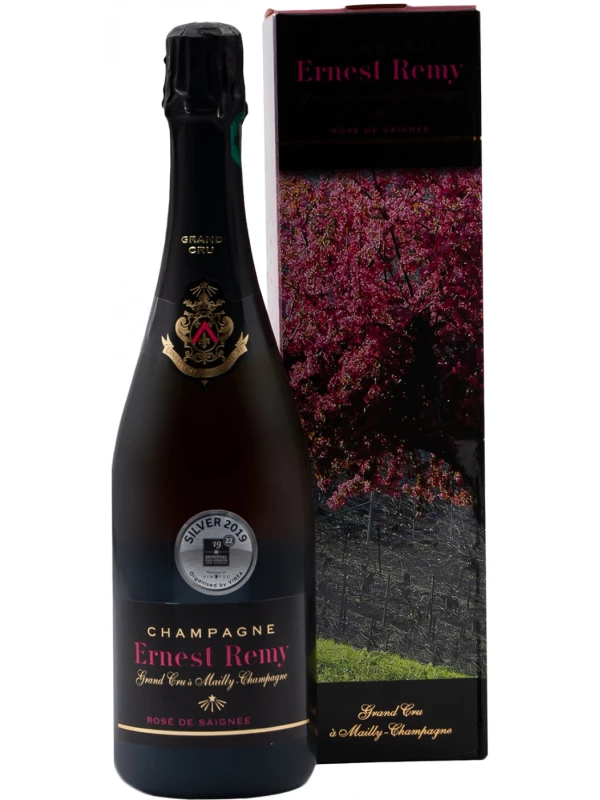 Champagne Ernest Remy, Grand Cru Blanc de Noirs Rose de Saignee, gift box