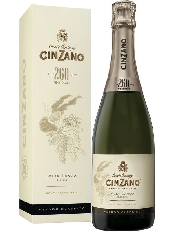 Cinzano Cuvee Vintage 260 Brut, Alta Langa DOCG, gift box