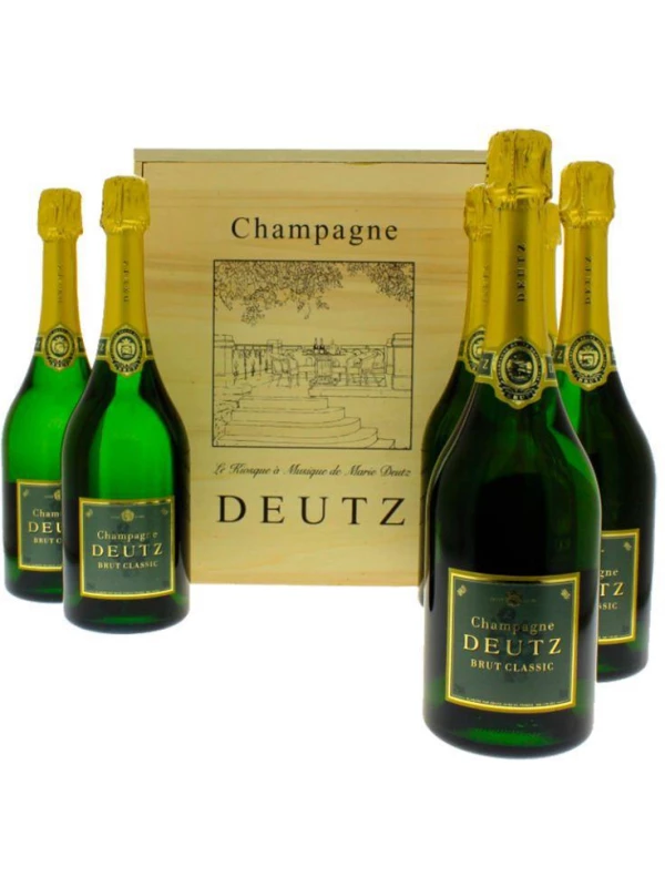 Deutz, Brut Classic, 6 bottle, in wooden case