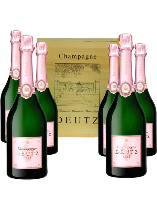 Deutz, Brut Rose, 6 bottle, in wooden case