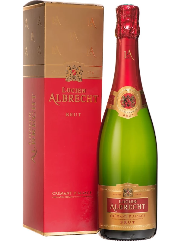Lucien Albrecht, Brut, Cremant d'Alsace AOC, gift box