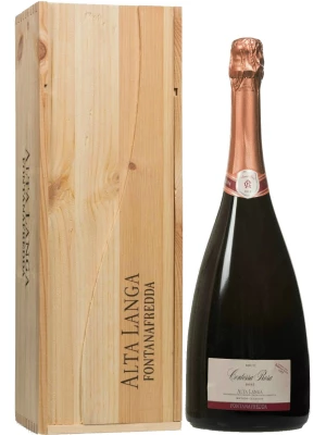 Fontanafredda, Contessa Rosa Rose, Alta Langa DOCG, wooden box 1.5 л