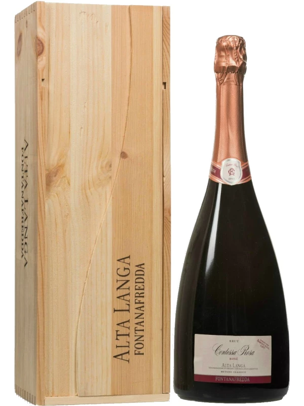 Fontanafredda, Contessa Rosa Rose, Alta Langa DOCG, wooden box