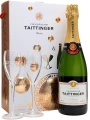 Taittinger, Brut Reserve with 2 Glasses — фото 1