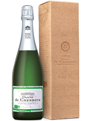 Charles de Cazanove, Tradition Bio Organic Brut, Champagne AOC, gift box 0.75 л