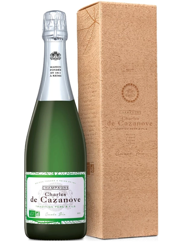 Charles de Cazanove, Tradition Bio Organic Brut, Champagne AOC, gift box