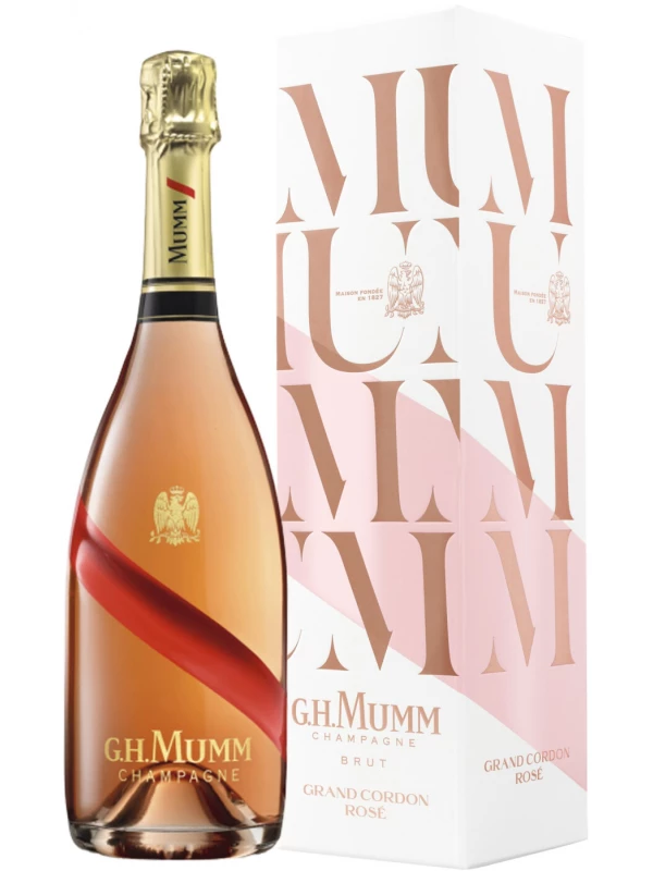 Mumm, Grand Cordon Brut Rose, Champagne AOC, gift box