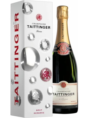Taittinger, Brut Reserve, new year gift box 0.75 л