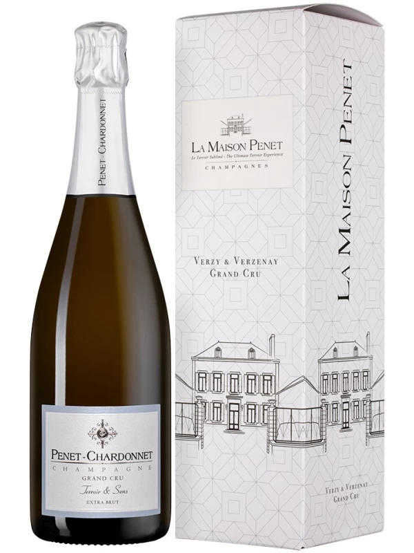Penet-Chardonnet, Terroir & Sens Grand Cru Extra Brut, Champagne AOC, gift box