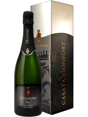 Casata Monfort, Brut, Trento DOC, gift box 0.75 л