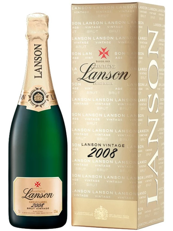 Lanson, Gold Label Brut Vintage gift box