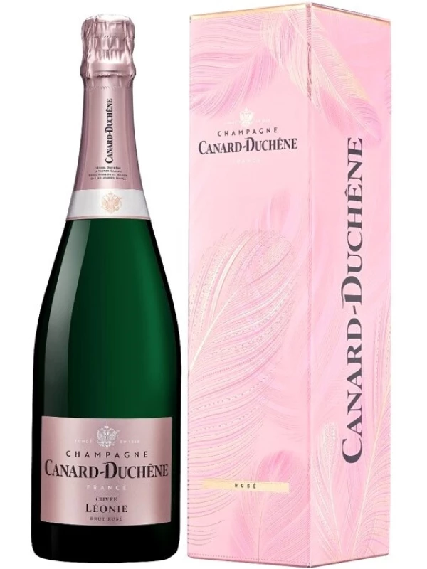 Canard-Duchene, Cuvee Leonie Rose Brut, Champagne AOC, gift box