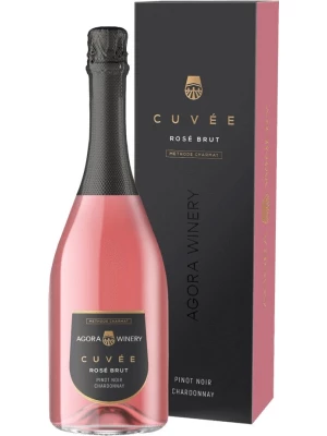 Agora Cuvee Pinot Noir Chardonnay Brut, gift box 0.75 л