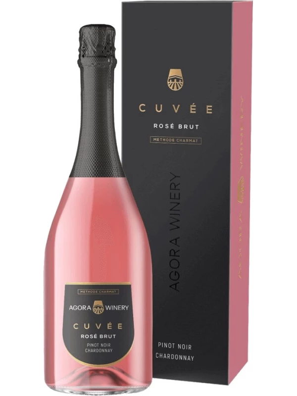 Agora Cuvee Pinot Noir Chardonnay Brut, gift box
