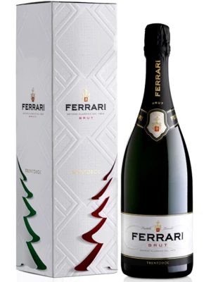 Ferrari, Brut, Trento DOC, gift box New Year 0.75 л