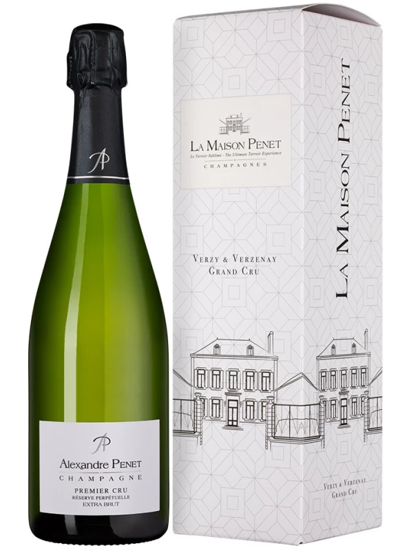 Alexandre Penet, Premier Cru Extra Brut, Champagne AOC, gift box