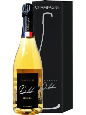Champagne Delot, Cuvee Legende Brut, gift box 0.75 л