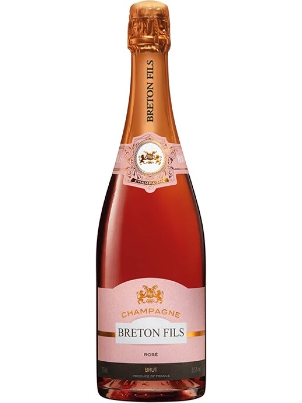 Champagne Breton Fils, Rose Brut, Champagne AOC