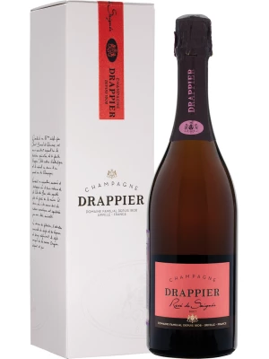 Champagne Drappier, Brut Rose, Champagne AOC, gift box 0.75 л