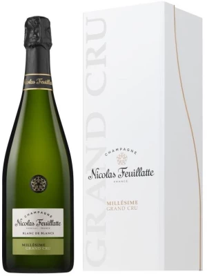 Nicolas Feuillatte, Grand Cru Brut Blanc de Blancs Chardonnay, gift box 0.75 л 2011