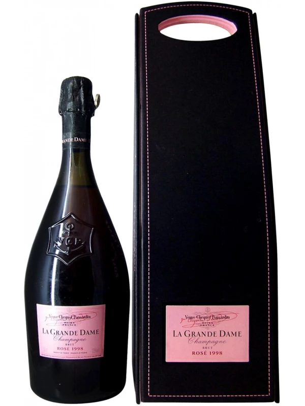 Veuve Clicquot La Grande Dame Rose 1998 in gift box