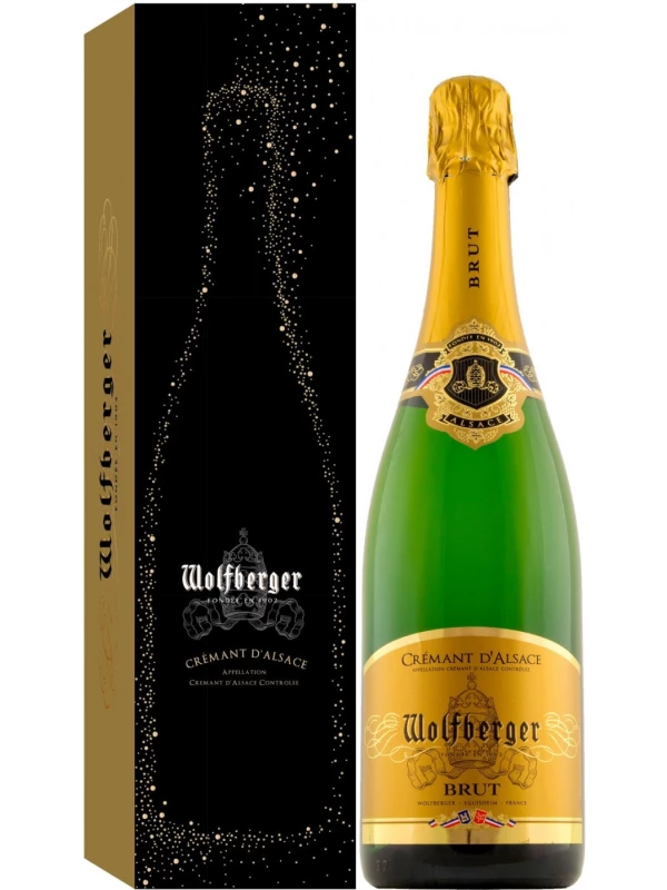 Wolfberger, Cremant d'Alsace Brut, gift box