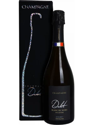 Champagne Delot, Blanc de Noirs Millesime Extra Brut, gift box 0.75 л 2017